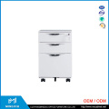 China Mingxiu 3 Drawer Metal File Cabinet / 3 Drawer Mobile Pedestal Cabinet